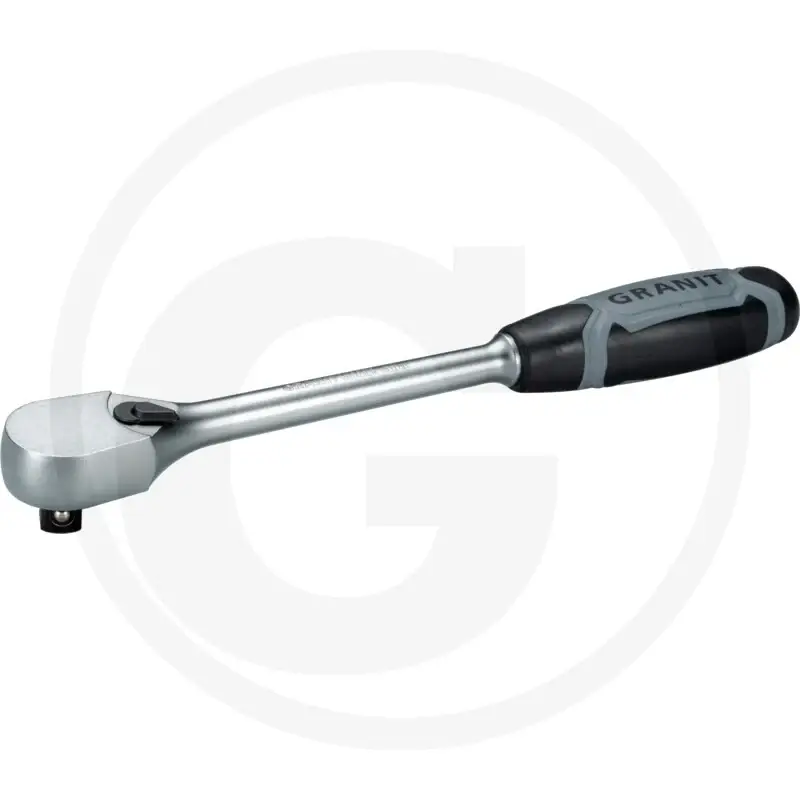 1/2" skralde med omskifter, 90 tænder Granit black edition - Fabrikspris