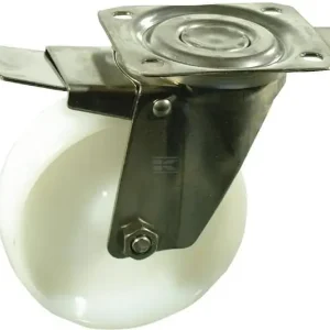 Lav pris | Tente drejehjul polyamid Ø125 mm med bremse, 150 kg