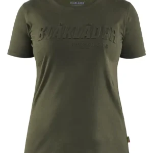 Supergod pris - Blåkläder Bomulds T-shirt 3D Dame Skovgrøn