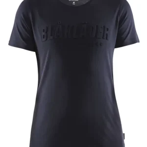 Blåkläder Bomulds T-shirt 3D Dame Mørk Marineblå | Kun få tilbage