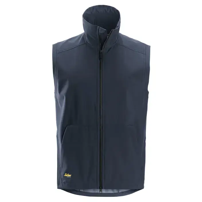 Snickers AllroundWork vindtæt softshellvest navy str 2XL - Få tilbage