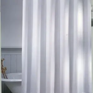 Favorit blandt kunder - Van Der P Unicolor Miljø badeforhæng 180x200 hvid polyester