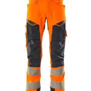 Bedst sælgende | Mascot Bukser 19079 Hi-Vis CORDURA knælommer orange/marine
