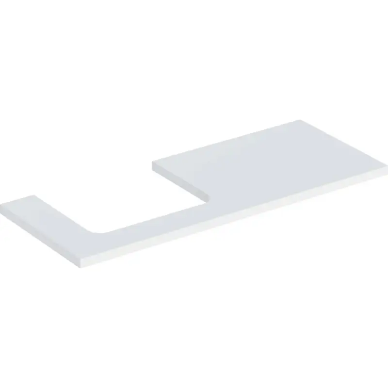 Geberit ONE bordplade t/håndvask udsk. venstre 120x47 cm hvid - Få tilbage