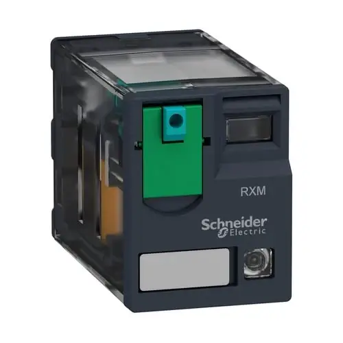 Bedst sælgende - Schneider Electric RXM2AB2BD relæ 2 C/O 12A 24VDC test/LED