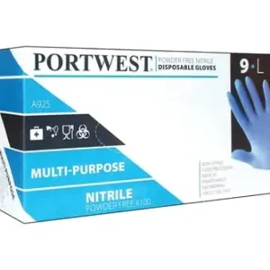 Portwest A925 Engangshandsker Nitril Sort Pudderfri str. XL - Særpris