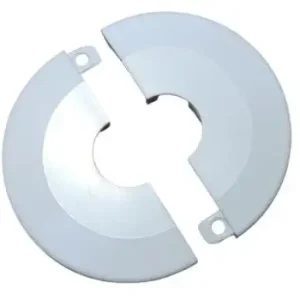 God pris | Bjørn Hammer Roset 2-delt hvid plast 1/2" rør 85mm ydre diameter