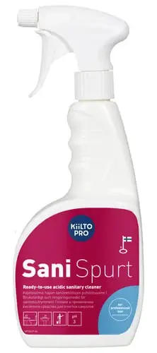 Kan købes nu - Kiilto Pro Sani Spurt Sanitetsrengøring, grundrengøring 750 ml