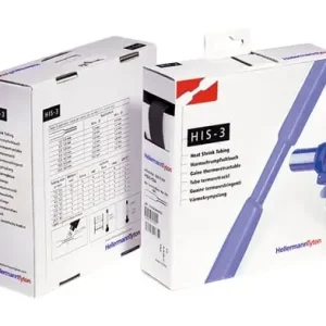 Hellermanntyton His krympkassette 2,4/1,2 sort Polyolefin 10m - Hurtig afsendelse