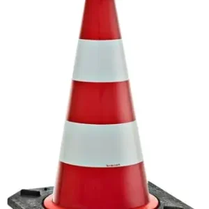 Sydvesta Afmærkningskegle 50 cm HD-PE med 2,9 kg gummifod - Bedst sælgende