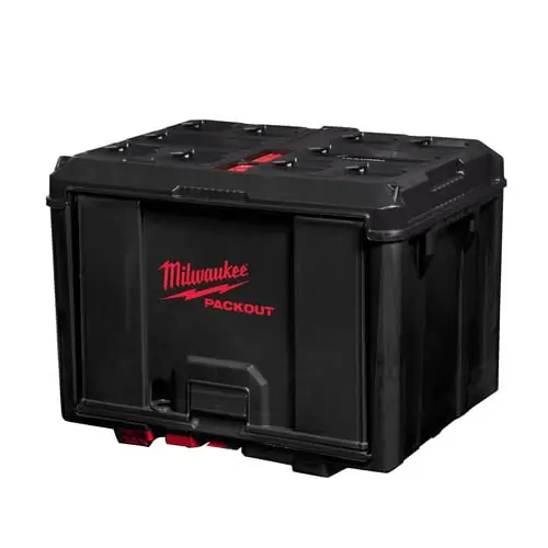 Anbefalet valg | Milwaukee Packout Jalousiskab, 22 kg, slagfast, sikker opbevaring