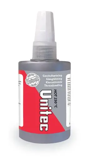 Unipak Gevind-lim UNITEC Hot 75 ML, Højtemperatur, Højstyrke - Tidsbegrænset