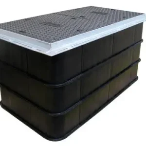 Direkte fra producenten | Nordisk Wavin Jordvarmebrønd Modula 900X450mm m/kompositdæksel