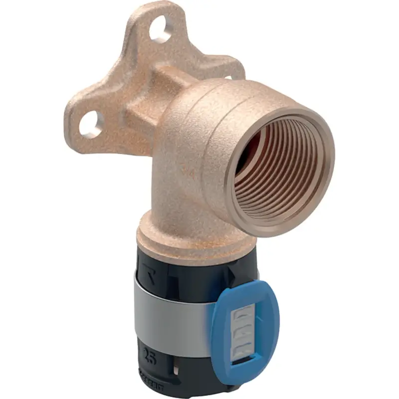 Geberit tilslutningsvinkel 90 25mmx3/4" blyfri rødgods - Få tilbage