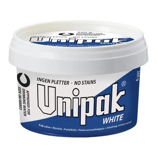 Unipak White paksalve 360 g - godkendt til drikkevand - Topkvalitet