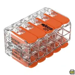 Kundernes favoritter | Wago Fjedersamlemuffe 10-leder med vippepal maks. 4 mm²