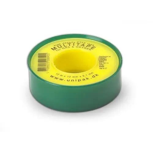 Netop kommet - Unipak Multitape 12 mm gevindtape godkendt til gas og drikkevand