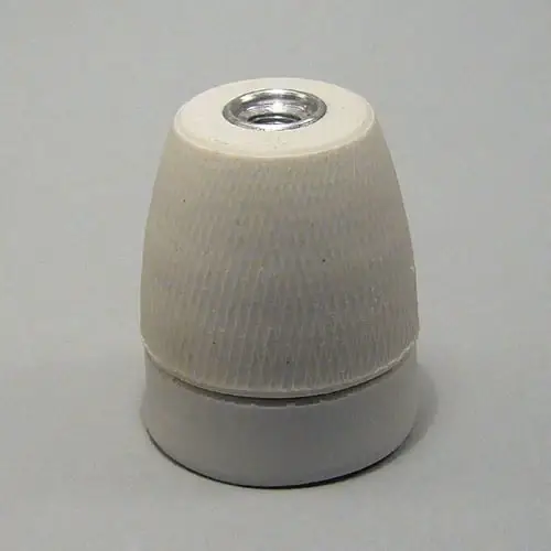 Outlet - Teknisk Belysnings Industri Fatning E27 M13 RU 250V uglaseret