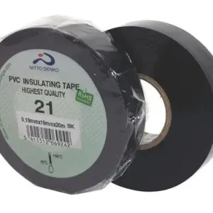 Nitto NR.21 PVC Elektrikertape hvid 50mm x 20m 0,19mm - Toppris