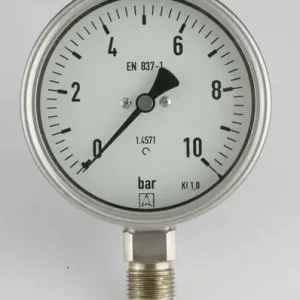 Bestseller - Erik Færgemann Kemi manometer Ø100 1/2" ned 0-16 bar glycerin