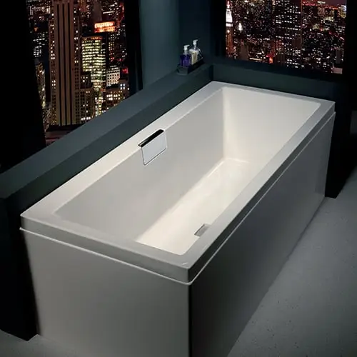 Strømberg L-panel til badekar med Carronite 1800x800mm | Kundernes favorit