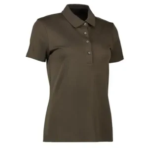 Bestil online - Seven Seas S610 Dame Poloshirt i bomuld, Oliven, Str. L