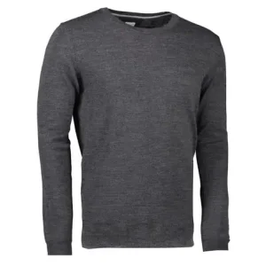 Favorit blandt kunder | Seven Seas S650 Strik Pullover merino uld, mørk grå melange 2XL