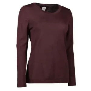 Godt tilbud | Seven Seas S640 dame strikpullover merino uld bordeaux S