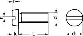 {brand} Cylinderhoved lige kærv maskinskrue M5x18 A4 DIN 84 | Tryg betaling
