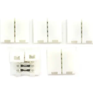 Kundernes favorit | LED Strip Connector, 4-Pin, Snap-Down, No Solder, 10mm (5PCS)