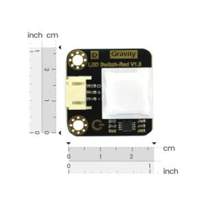 LED Switch, Red, Self-Lock, 3.3-5V, Multi-Color - Anbefalet valg