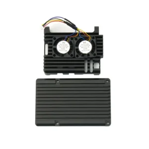 Metal Case, Dual Fans for Raspberry Pi 5 Single Board Computer | Fordelagtig pris