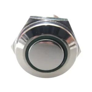 Kampagnetilbud | Pushbutton Metal illuminated-Green Ring, IP67, 19mm, 5-12V
