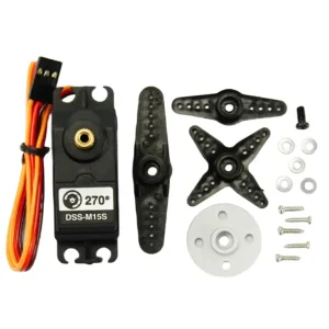 Servo: DF Metal Geared 15Kg Standard Servo 270°, DSS-M15S - Direkte fra fabrikken